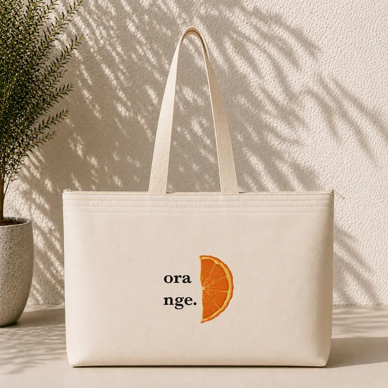 Orange Weekend Tote Bag