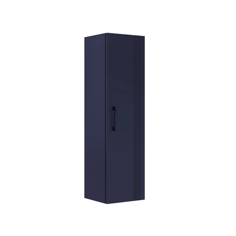 Orka Bari V2 40 cm Banyo Boy Dolabı | Tek Kapaklı | Mat Lacivert
