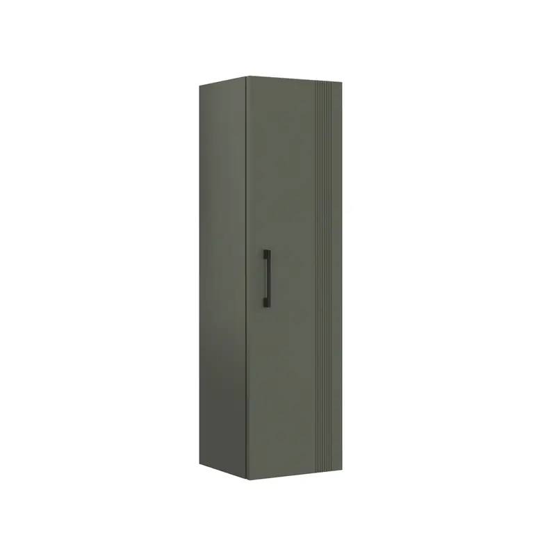 Orka Bari V2 40 cm Banyo Boy Dolabı | Tek Kapaklı | Mat Yeşil