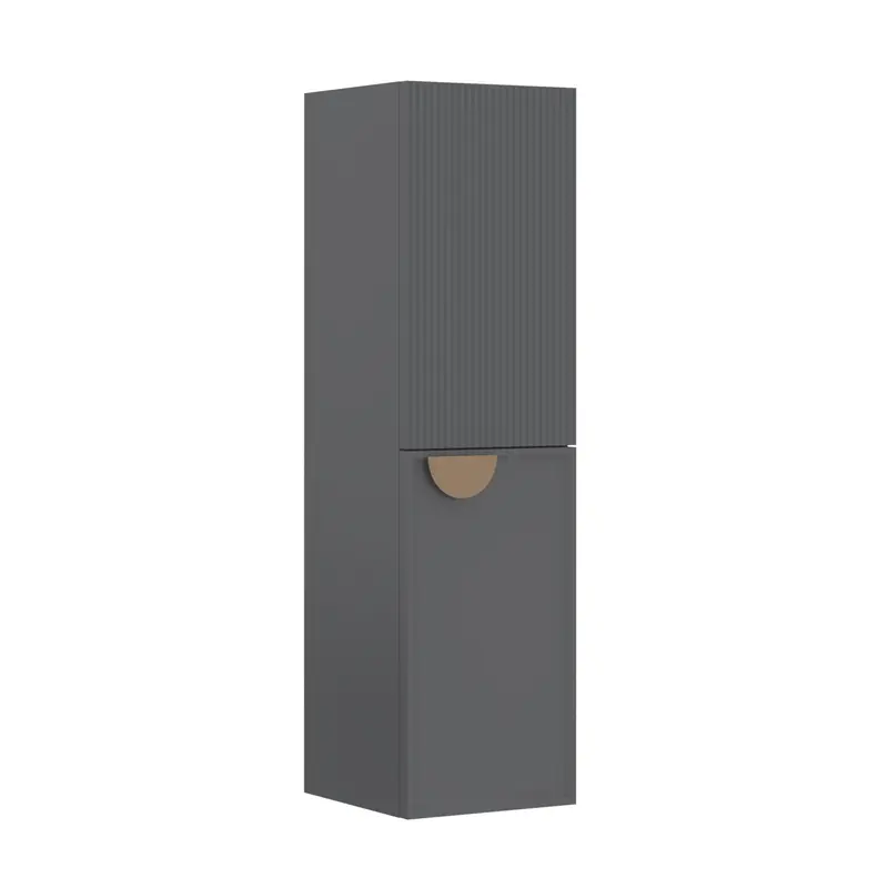 Orka Molino 40 cm Banyo Boy Dolabı | Mat Gri