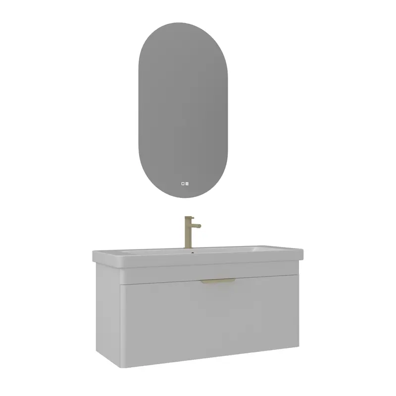 Orka Procida 105 cm Banyo Dolabı Takımı | Mat Beyaz