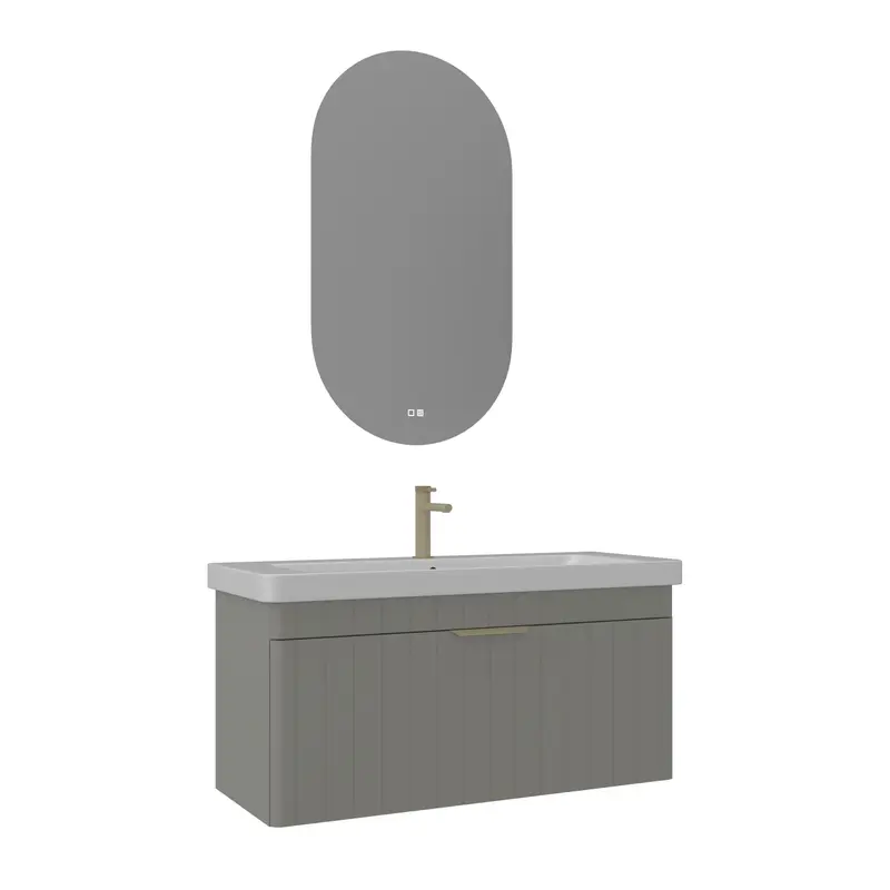 Orka Procida 105 cm Banyo Dolabı Takımı | Mat Kaşmir