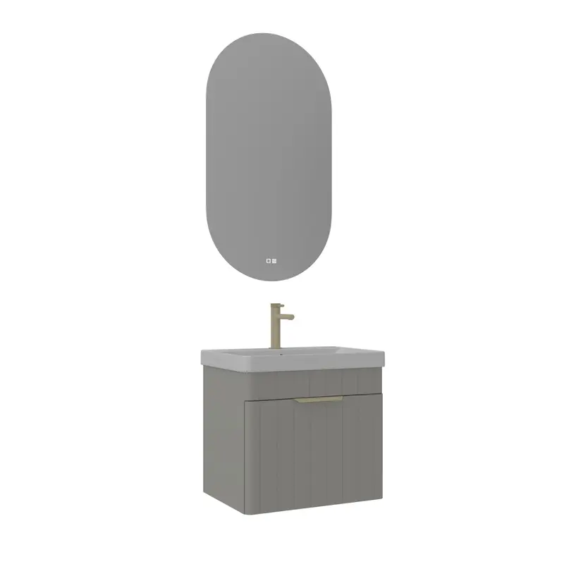 Orka Procida 60 cm Banyo Dolabı Takımı | Mat Kaşmir