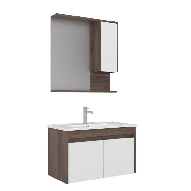 Orka Serra 85 cm Banyo Dolabı Takımı | Navaro Beyaz