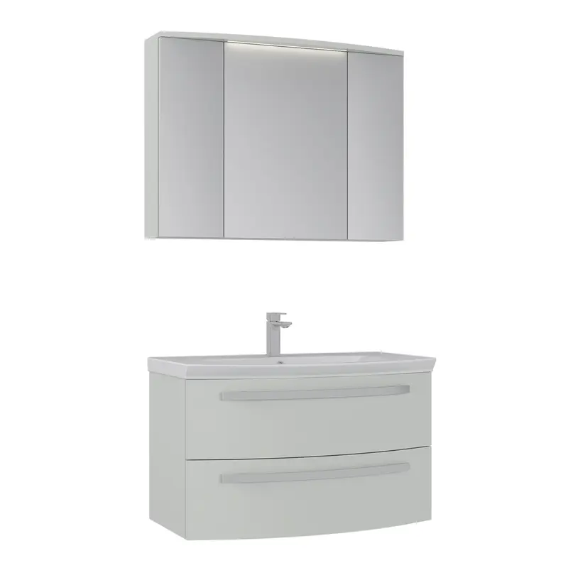 Orka Urla 90 cm Banyo Dolabı Takımı | Parlak Kaşmir