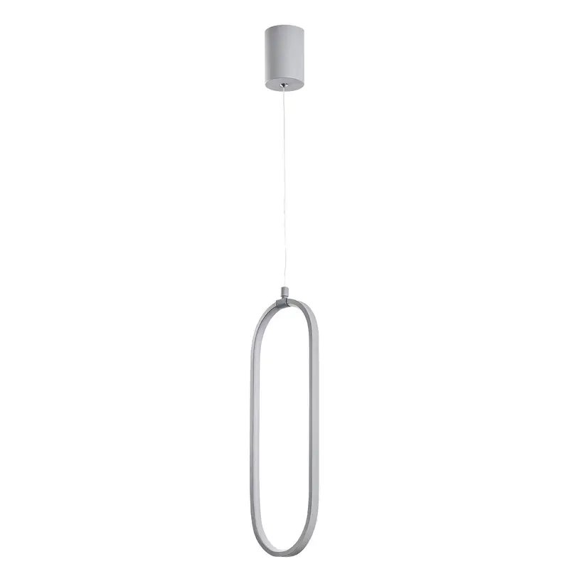 Oval LED Metal Tekli Sarkıt - Beyaz