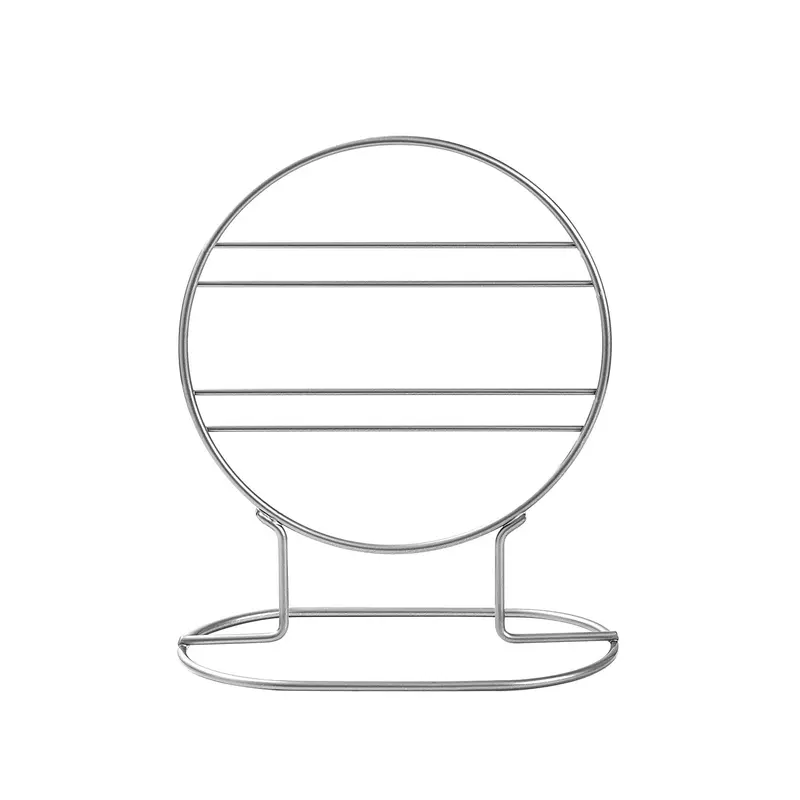 Oval Metal Takı Standı - Gri