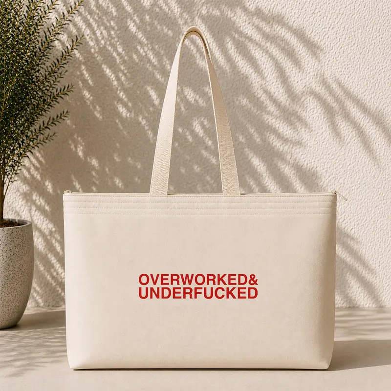 Overworked & Underfucked Weekend Tote Bag