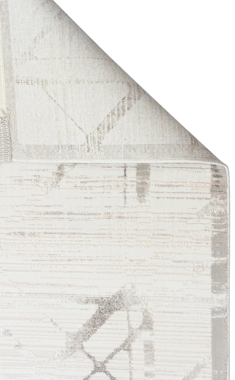 Padona PDN 02 Krem Gri - Extra Yumuşak Dokulu Sık Dokuma Modern Eskitme Desenli Halı