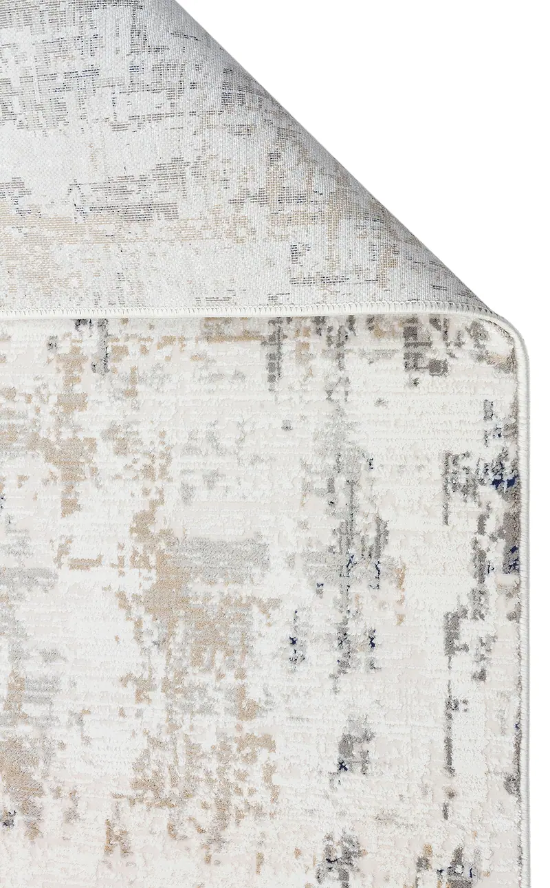 Padona PDN 07 Krem Bej - Extra Yumuşak Dokulu Sık Dokuma Modern Eskitme Desenli Halı