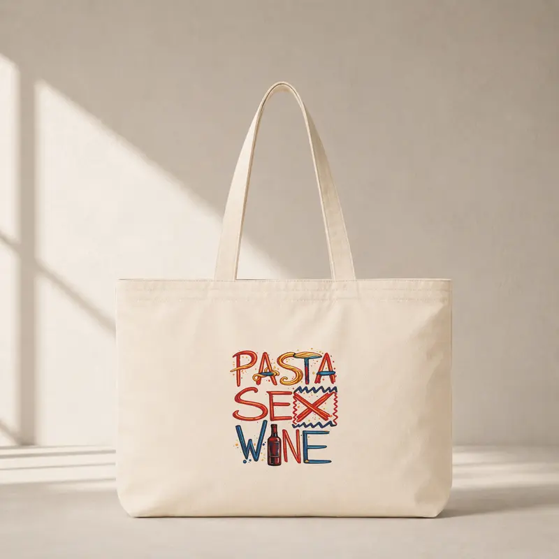 Pasta Sex Wine Club Tote Bag