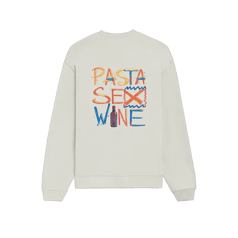 Pasta Sex Wine Oversize Sweatshirt