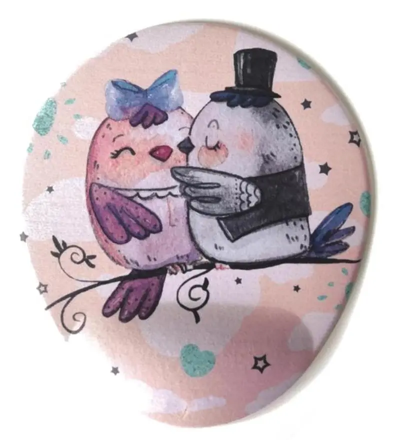 Pembe Birds Bilek Destekli Mouse pad