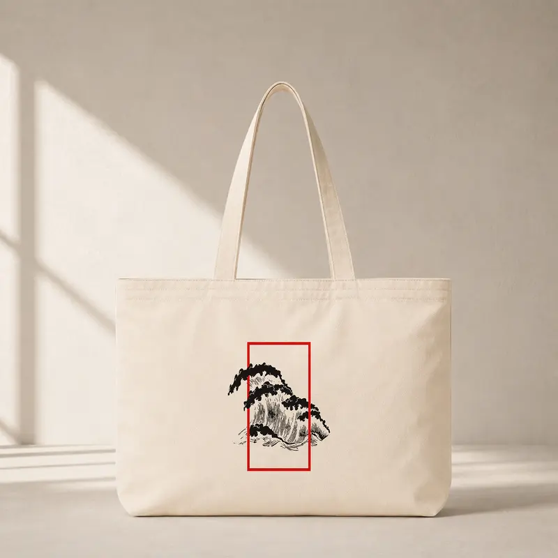 Perspektif Kanagawa Dalgası Club Tote Bag