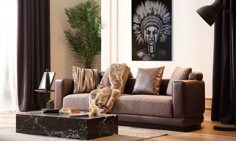 Picasso Modern Üçlü Koltuk