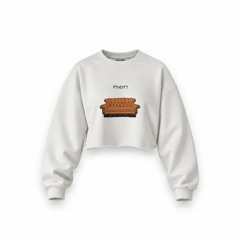 Pivot! / Friends Oversize Crop Sweatshirt