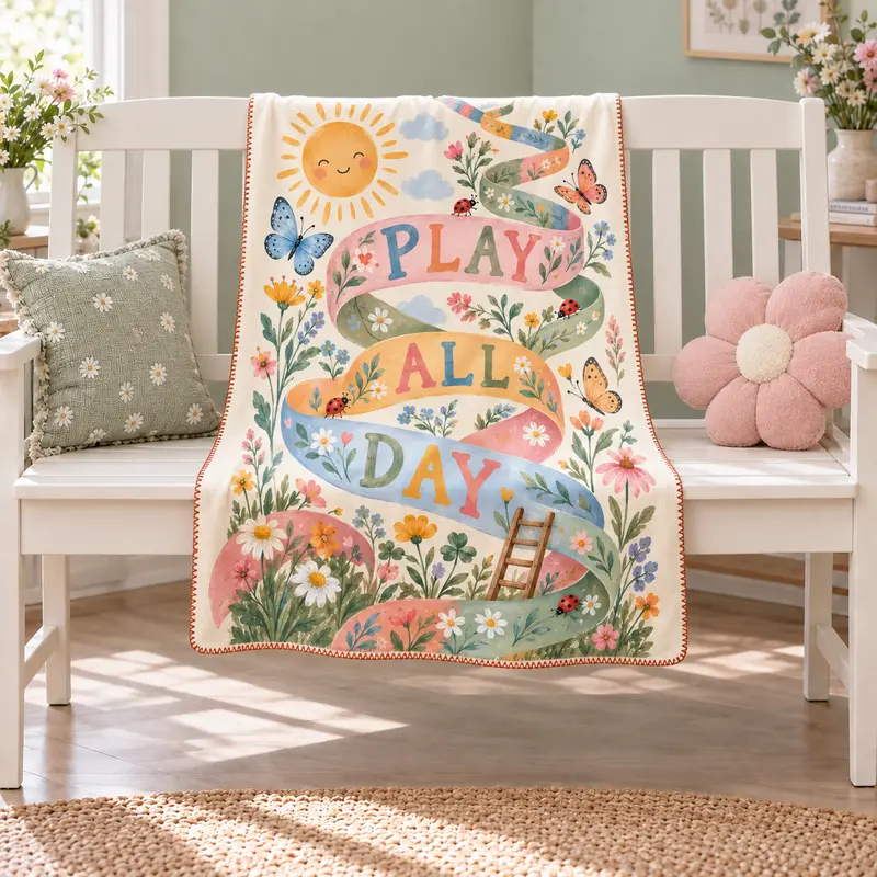 Playful Path Polar Bebek Battaniyesi
