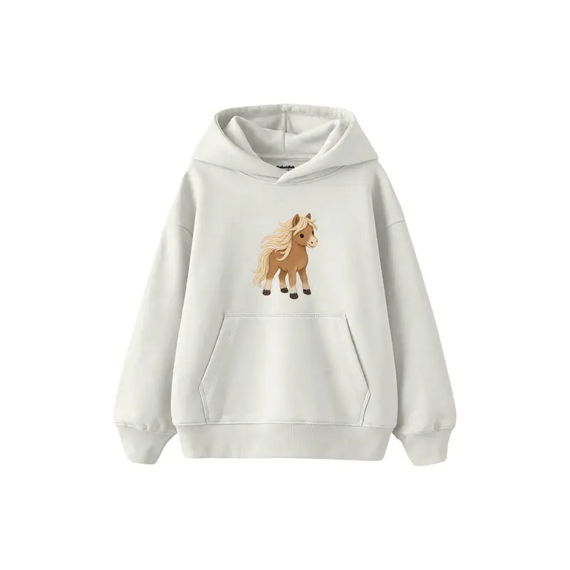 Pony with a Loose Flowing Mane Çocuk Hoodie