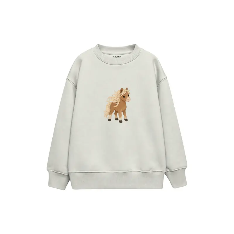 Pony with a Loose Flowing Mane Çocuk Sweatshirt