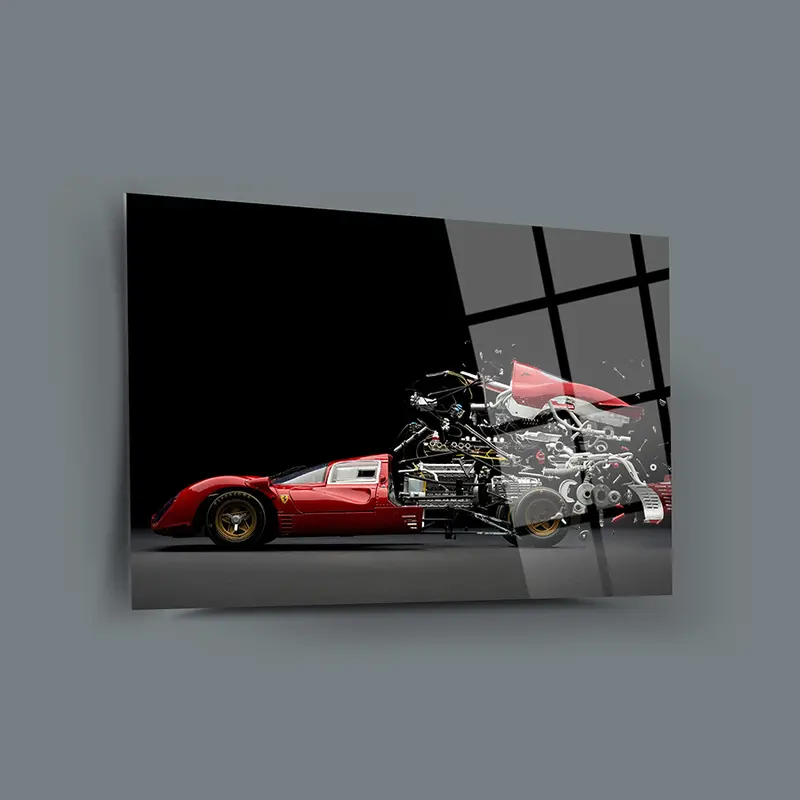 Porsche Parçaları Cam Tablo