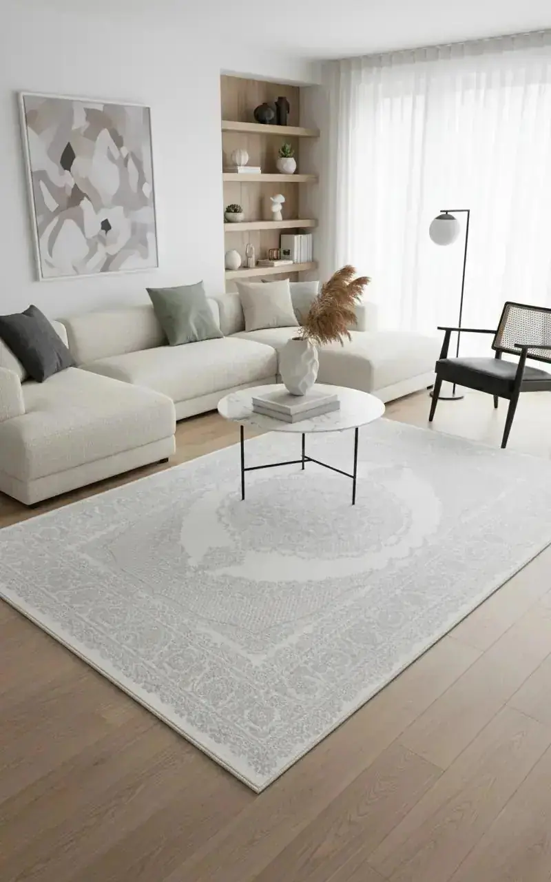 Premium 69810-60 Koleksiyonu %100 Akrilik Modern Makine Halısı
