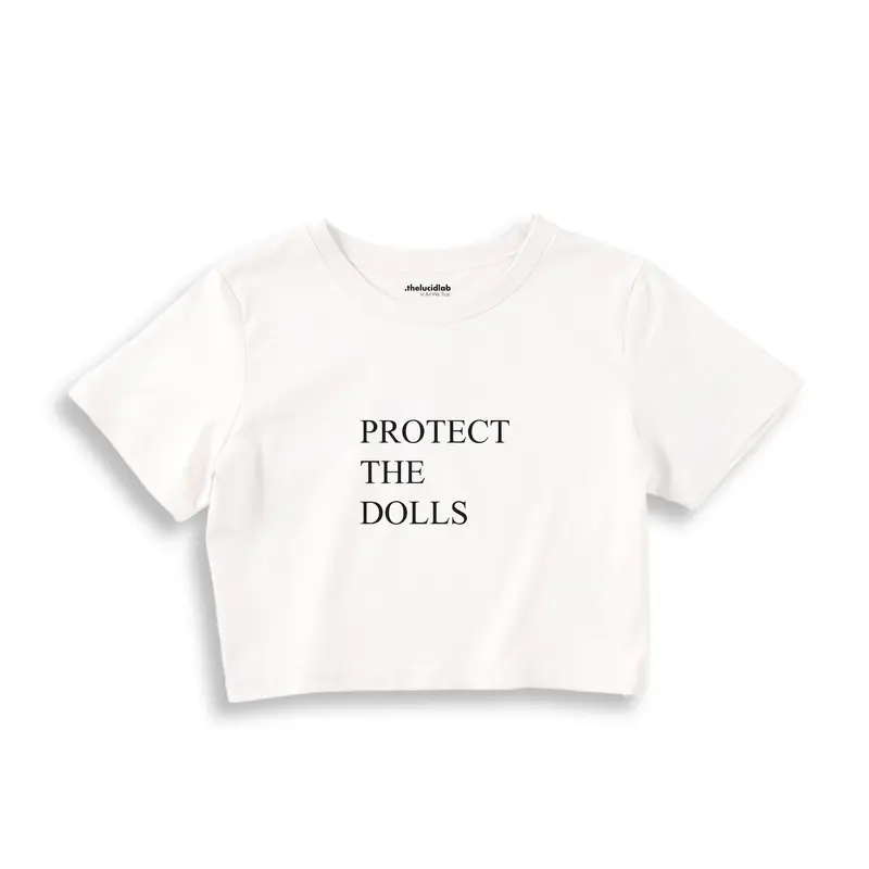 Protect The Dolls Crop Tişört