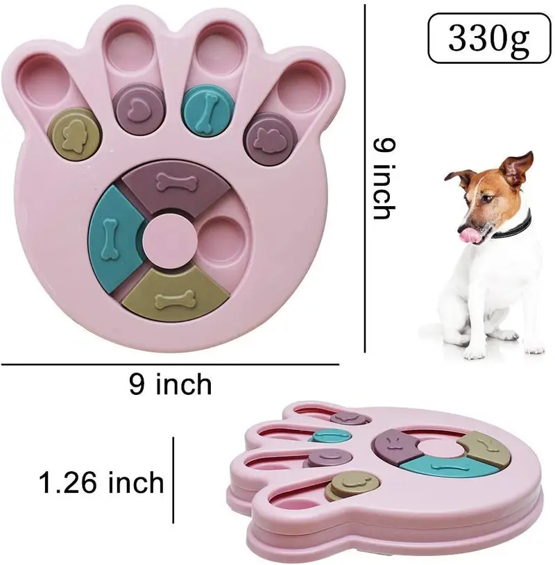 Puzzle İnteraktif Oyuncak Pet Mama Kabı Yeşil