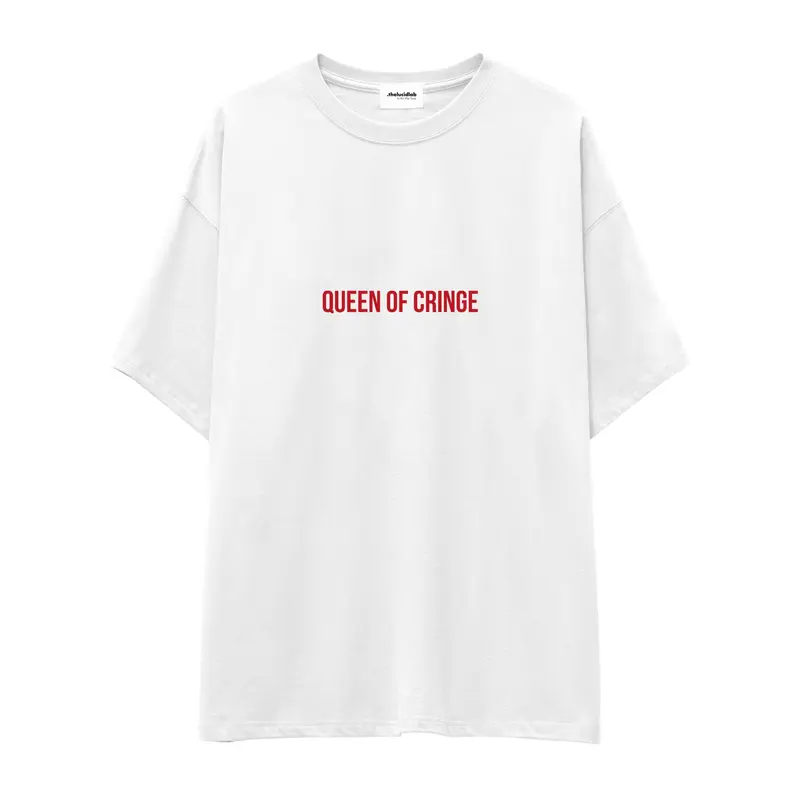 Queen Of Cringe Oversize Tişört