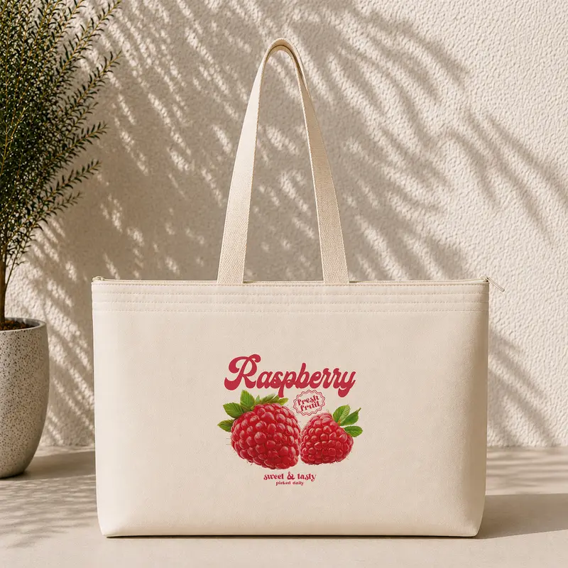 Raspberry Weekend Tote Bag