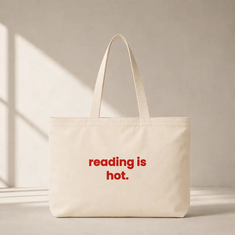 Reading Is Hot Club Tote Bag