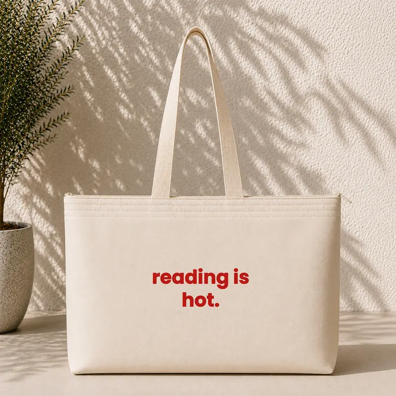 Reading Is Hot Weekend Tote Bag