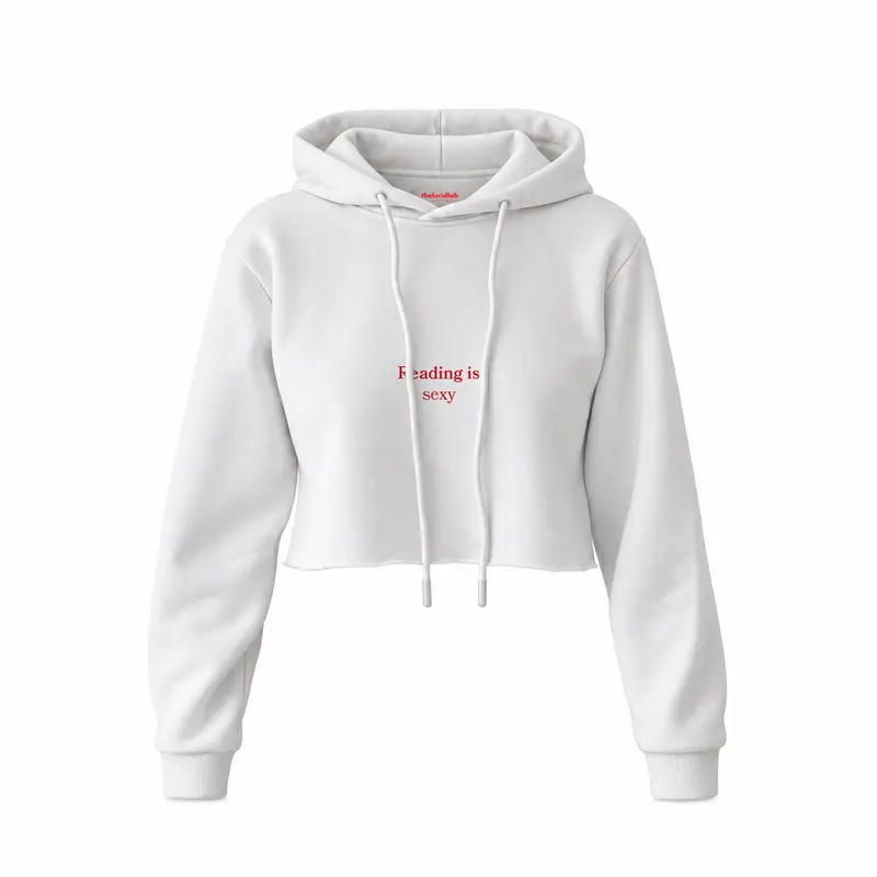 Reading Is Sexy Crop Hoodie