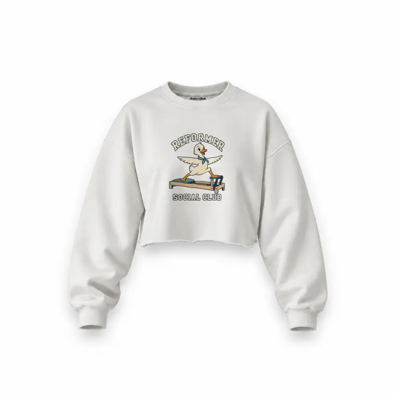 Reformer Social Club Oversize Crop Sweatshirt