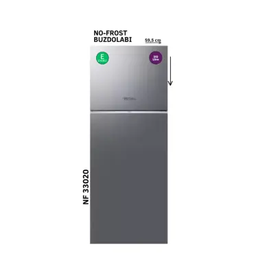 Regal 340 Lt No-Frost Buzdolabı Silver