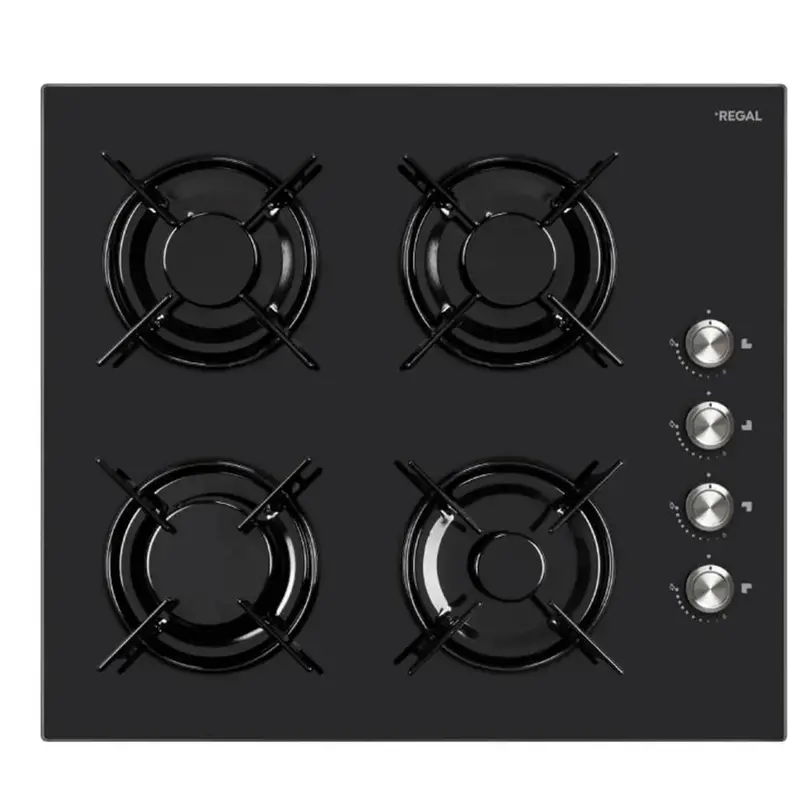 Regal 60 Cm 4 Gözlü Gazlı Ankastre Ocak Siyah