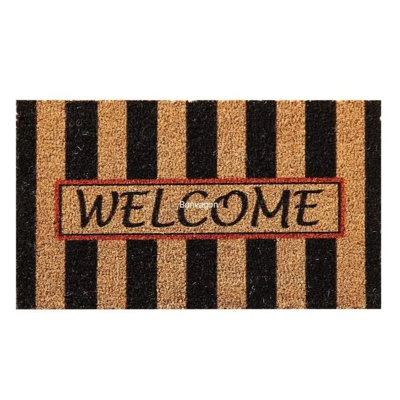 Retta Black Doğal Koko Hindistan Cevizi Kapı Önü Paspas 60x40cm