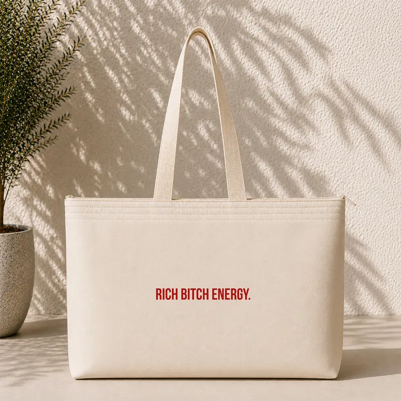 Rich Bitch Energy Weekend Tote Bag