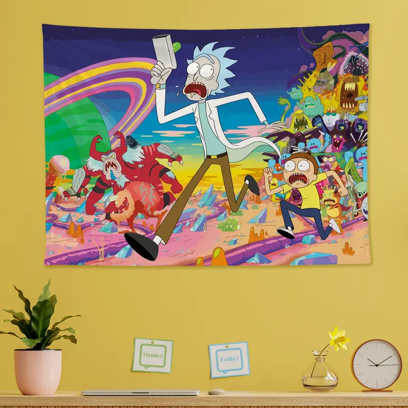 Rick and Morty Duvar Örtüsü