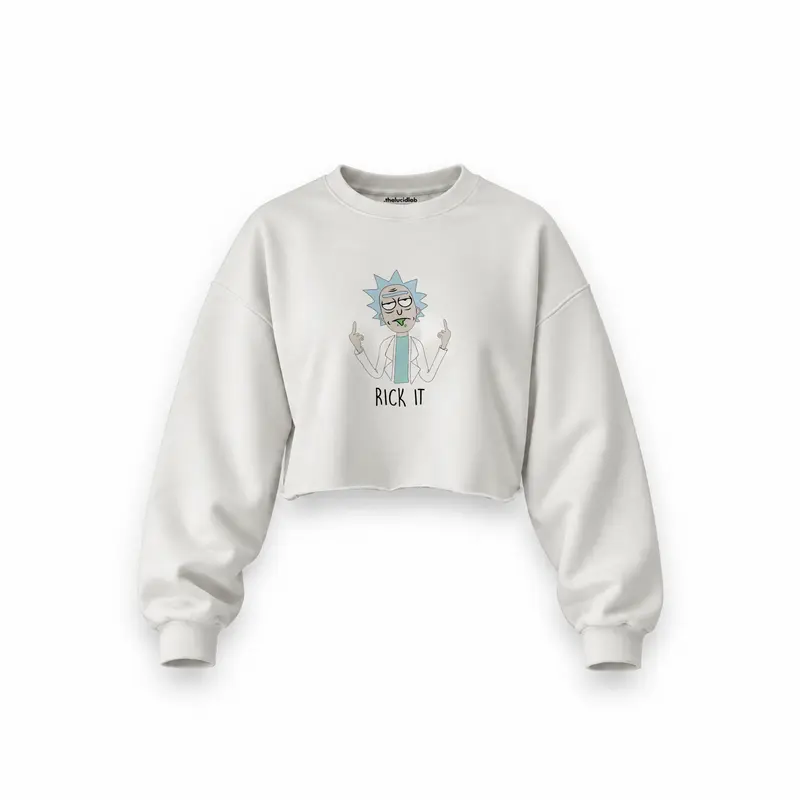 Rick It Oversize Crop Sweatshirt