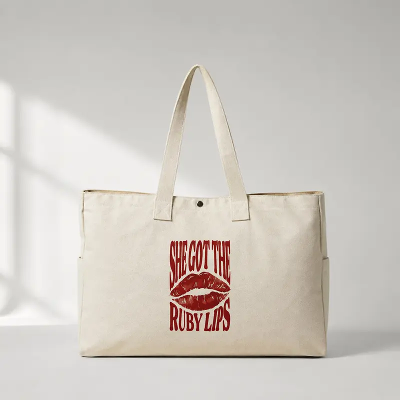 Ruby Lips Daily Tote Bag