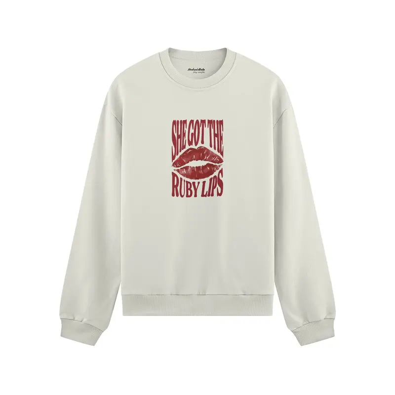 Ruby Lips Oversize Sweatshirt