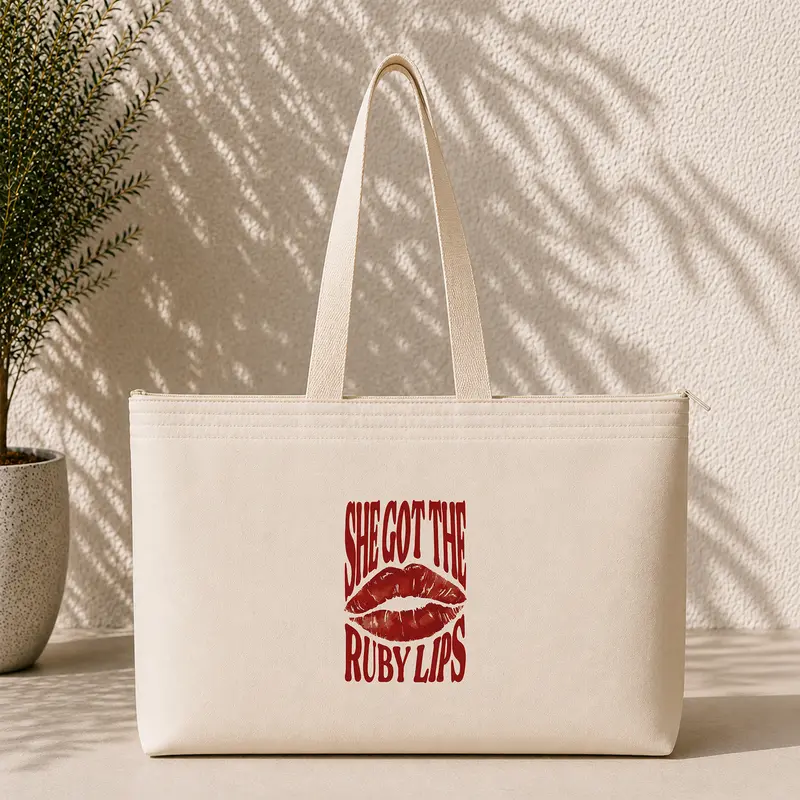 Ruby Lips Weekend Tote Bag
