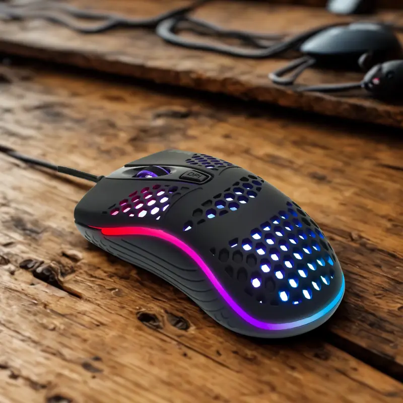 Rush Rgb Aydınlatmalı 1600 Dpı Gaming Oyuncu Mouse Siyah