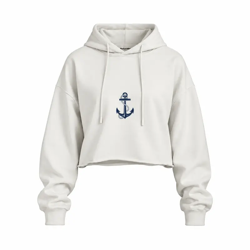 Sailor Oversize Crop Hoodie
