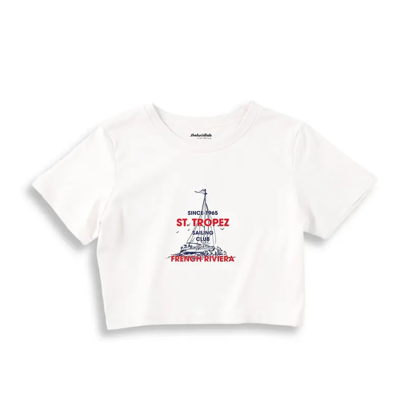 Saint Tropez Sailing Club Crop Tişört