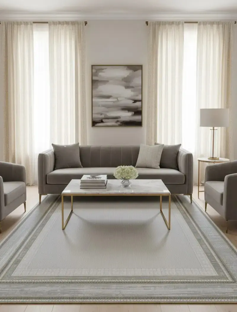 Santo 64458-75 Akrilik Modern Klasik Makine Halısı