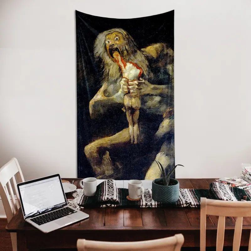 Saturn Devouring His Son Duvar Örtüsü