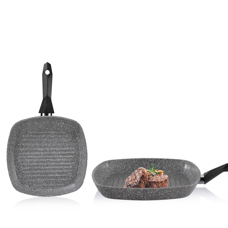 Schafer Cory Kare Grill Tava 28 cm Gri