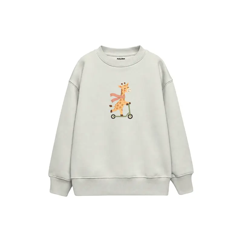 Scooter Giraffe Çocuk Sweatshirt