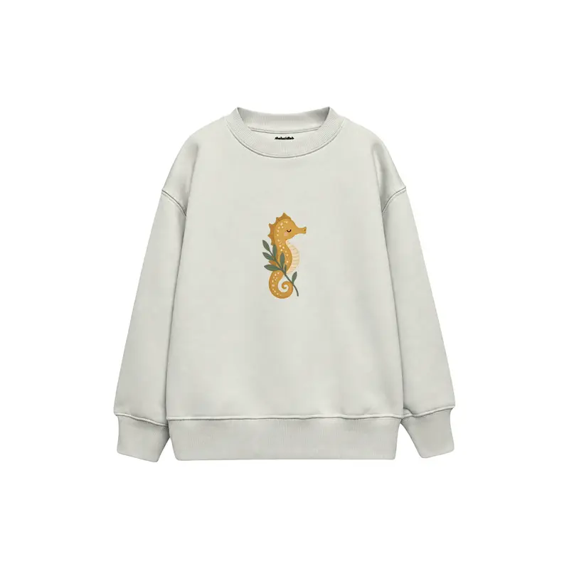 Seahorse Curled around a Sprig Çocuk Sweatshirt